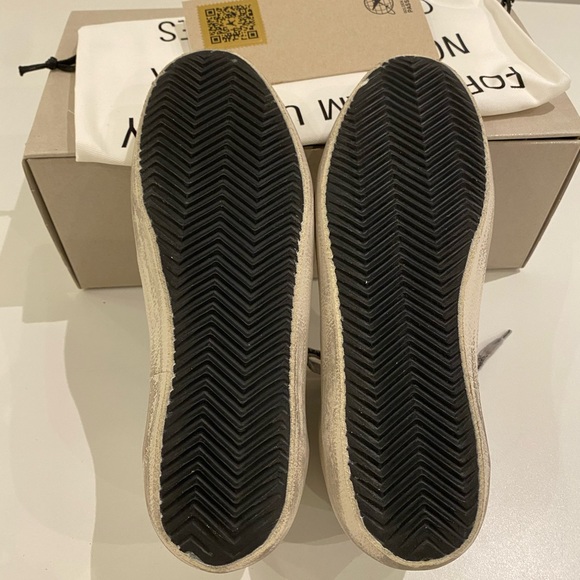 Golden Goose Mid Star Sneaker in White/Ice/Turquoise sz 38 New in Box - Picture 10 of 14